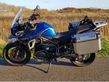 Testrit Triumph Tiger Explorer XCX low (137pk 123nm) van onze motorvriend Ronald!
