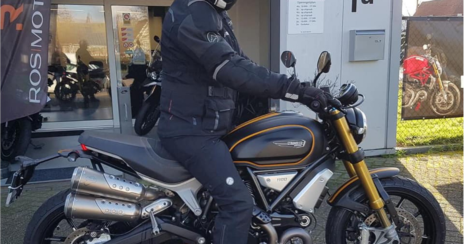 Testrit Ducati Scrambler 1100 sport (86pk 88nm) van onze motorvriend Ronald! Testrit Ducati Scrambler 1100 sport (86pk 88nm) van onze motorvriend Ronald!