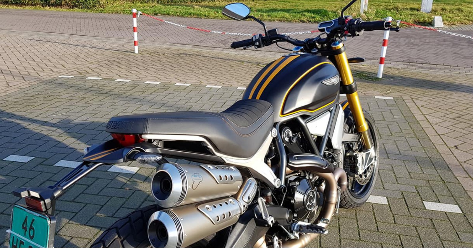 Testrit Ducati Scrambler 1100 sport (86pk 88nm) van onze motorvriend Ronald!